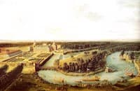 The squadron of the Tagus, near the Royal Palace of Aranjuez