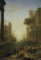 Embarkation of St Paula Romana at Ostia
