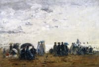 Beach Scene at Trouville
