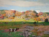 Mountain Landscape with Cows