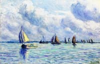 Boats on the Meuse at Rotterdam