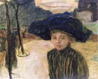 Woman in a Blue Hat