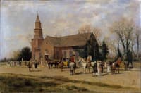 Old Bruton Church, Williamsburg, Virginia, in the Time of Lord Dunmore