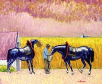 Peasant and Horses