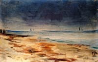 Seashore, Brown and Gray