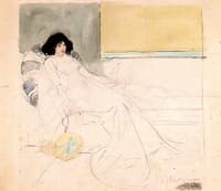 Seated Woman with a Japanese Fan (unfinished)