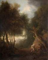 A Wooded Landscape, Autumn Evening