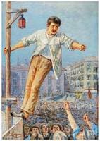 The speaker at the strike