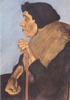 Old Blind Woman Sitting