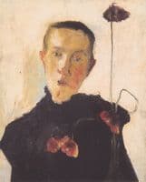 Portrait of a Woman with Poppies