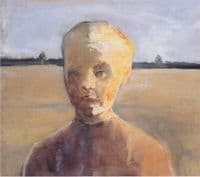 Portrait of a girl in a landscape
