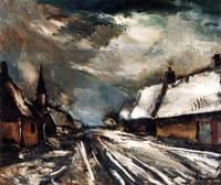Village Road in Winter