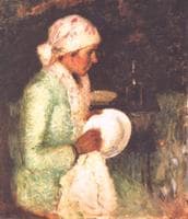 Woman Drying a Plate