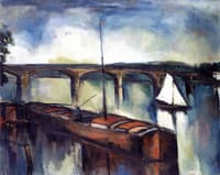 The Bridge at Chatou with a White Sail