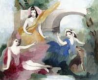 Three Girls in front of a Bridge