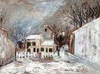 The Lapin Agile in the Snow