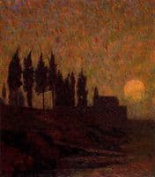 Small Cemetery in the Moonlight