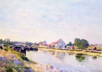 Barges on the Loing
