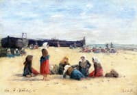 Berck, Fisherwomen on the Beach