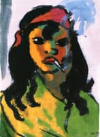 Woman with Cagarette