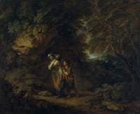 Rocky Landscape with Hagar and Ishmael