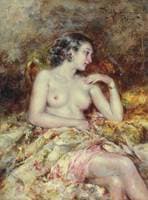 A Semi-nude in an Interior