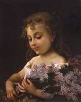 Girl with Lilacs