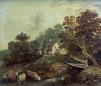 Cattle Watering in a Stream