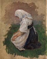 Study of a Kneeling Woman