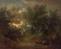 Woody Landscape with Building