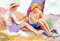 Two Children on the Beach