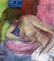 Woman Washing Herself