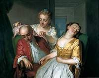 A Scene from 'The Careless Husband'