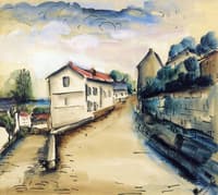 Village Road in Summer