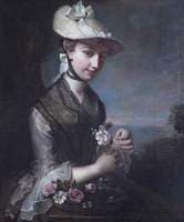 Young Woman with Roses