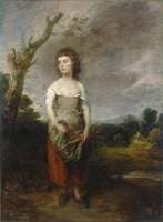 A Peasant Girl Gathering Faggots in a Wood