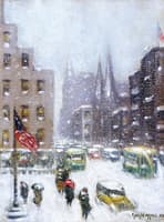 Winter on Fifth Avenue, New York