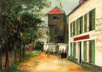 Restaurant and Old Mill in Sannois