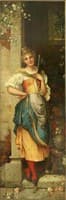 Woman standing on the stoop