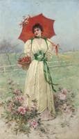 Girl with Red Umbrella