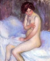Nude Sitting on a Bed