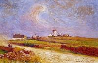 Countryside with Windmill, near Batz