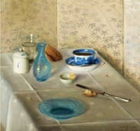 Still life with knife