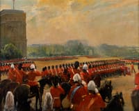 Trooping the Colour before King Edward VII