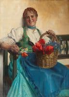 Girl with Poppies