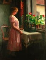A Girl In A Pink Dress
