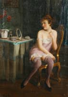 A lady at her toilette