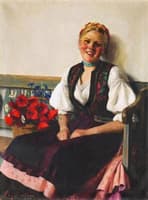 Girl with Poppies
