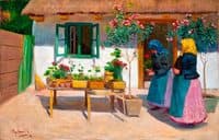 Courtyard with Oleanders