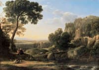 Landscape with shepherds